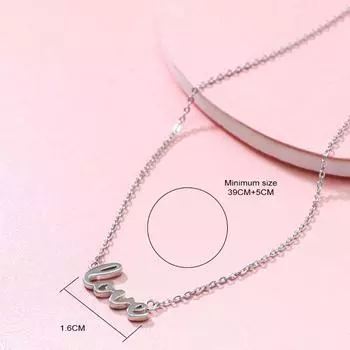Новое парное ожерелье с подвеской в виде английской буквы LOVE, модное и универсальное, креативное
