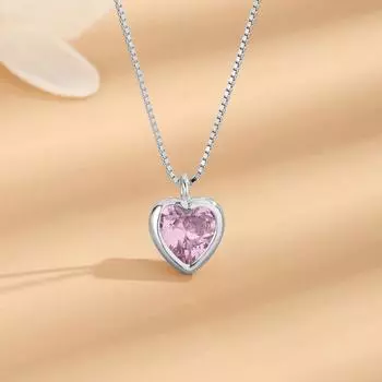 Новое персонализированное колье с сердечком из серебра 925 пробы с цирконием в минималистичном дизайне для женщин Adjustable size