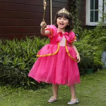Новое платье принцессы Ailuo, платье для девочек, детская одежда, детский костюм на Хэллоуин, детский костюм