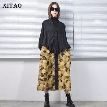 Новое платье с принтом XITAO DZL5014 One Size