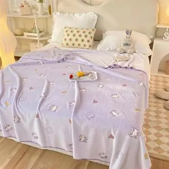 Новое плюшевое одеяло Cloud с тиснением в виде ракушки, многофункциональное одеяло для кондиционирования воздуха, покрывало для дивана, одеяло 100x120cm