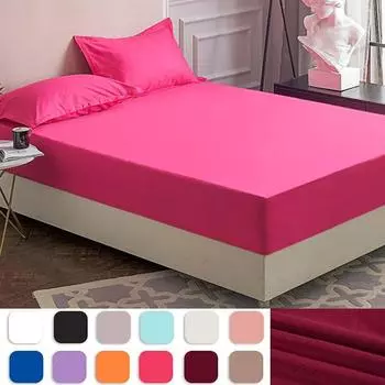 Новое покрывало для кровати с эластичной простыней, дышащая простыня, сплошной цвет, наматрасник, домашний текстиль, портативные простыни, не сминающиеся 80x200cm Only a Sheet
