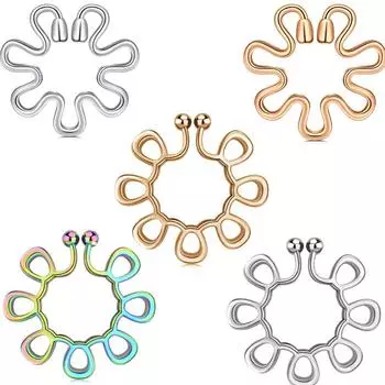 Новое полое эластичное молочное кольцо из нержавеющей стали, человеческое тело, весело, избегая перфорированных ювелирных изделий