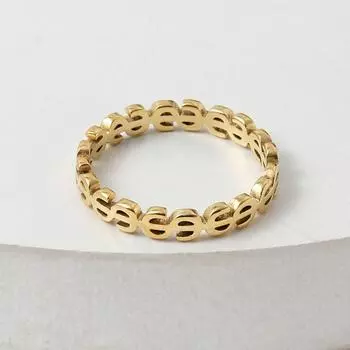 Новое полое кольцо с символом в европейском и американском стиле, модное и персонализированное парное кольцо 6