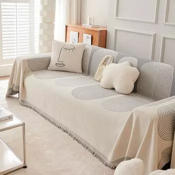 Новое полотенце для дивана Four Seasons, универсальный универсальный чехол для дивана, простой тканевый чехол для дивана, подушка 180*130cm