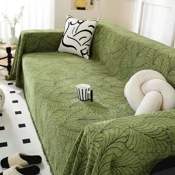 Новое полотенце для дивана, простой High Sense, универсальный чехол на четыре сезона, чехол для дивана, тканевое одеяло, синель, не царапается 90x180