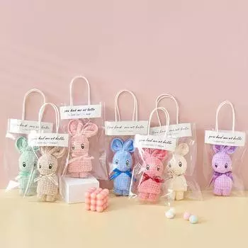 Новое полотенце-кролик 30X30 см, обернутое коралловым флисом, полотенце для лица, впитывающее полотенце для ванной комнаты, микрофибра, свадебная церемония, декор, подарок