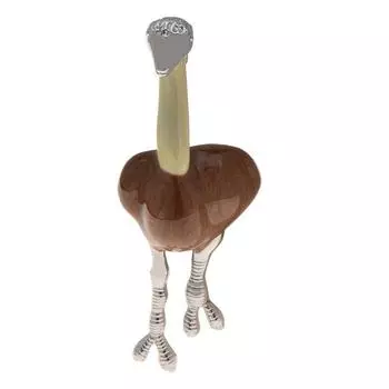 Новое поступление, 3 цвета, страусиная брошь, булавки для женщин и мужчин, эмалированные милые животные, фламинго, броши, ювелирные изделия из сплава, подарки