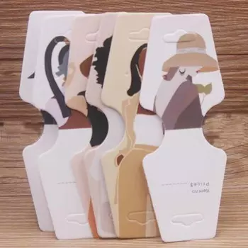 Новое поступление 50 шт. 4,5x12,0 см цветные бумажные карточки для печати ювелирных изделий ожерелье браслет бирка для показа ювелирных изделий этикетка бирка