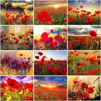 Новое поступление алмазная живопись цветок алмазная живопись Алмазная вышивка полный комплект горный хрусталь мозаика подарочные украшения для дома Full Round 20x25CM