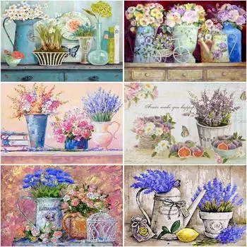 Новое поступление алмазная живопись цветок алмазная живопись вышивка ремесло полная круглая дрель домашний декор стены Full Round 20x25CM