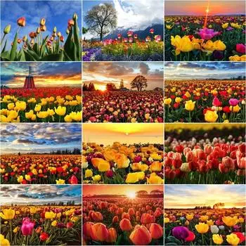 Новое поступление алмазная живопись цветок алмазная живопись вышивка ремесло горный хрусталь мозаика подарочные украшения для дома Full Round 20x25CM