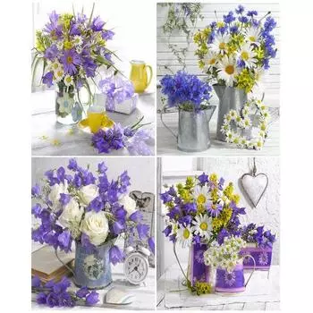 Новое поступление алмазная живопись цветок комплект алмазная живопись вышивка ремесло горный хрусталь мозаика подарок домашний декор стены Full Round 20x25CM
