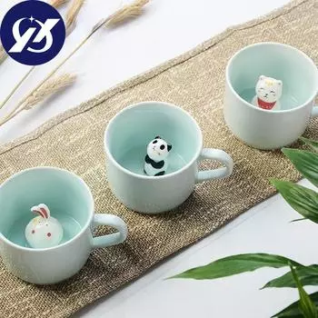 Новое поступление, креативные керамические кружки с героями мультфильмов, милые животные, чашка для кофе, чая с молоком, 220 мл, новинка, подарки на день рождения, кружки