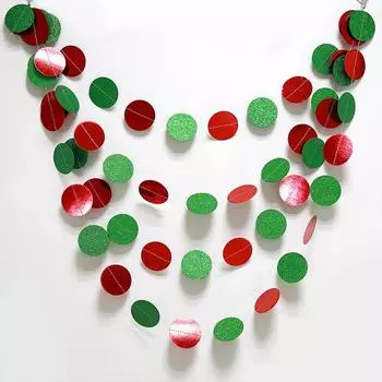 Новое поступление круглая подвесная гирлянда 4 м вечерние гирлянды для детского душа горячая распродажа 1 комплект высококачественное украшение свадебный бумажный баннер день рождения уникальный 5