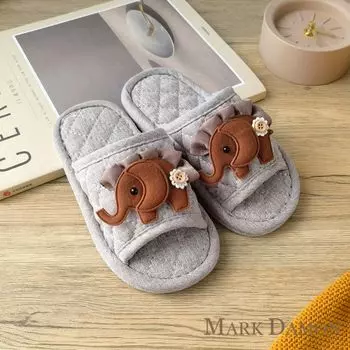 Новое поступление Круглогодичные Детские Слипоны из Чистого Хлопка с Мультяшным Рисунком, Бесшумные, Нескользящие, для Малышей, Детей, Подростков, с Мягкой Подошвой из Сухожилий, Домашние Тапочки для Закрытых Помещений Gray soft cloth base Plus size inner