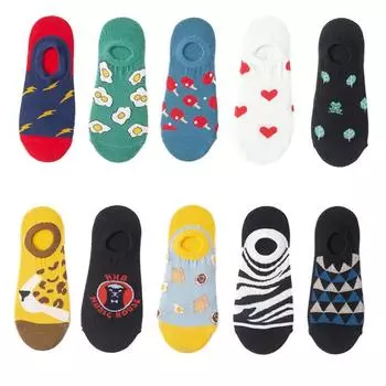 Новое поступление, летние носки, брендовые женские модные носки высокого качества, женские тапочки, хлопковые невидимые носки One size