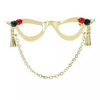 Новое поступление, милые очки, дизайнерские броши для женщин и мужчин, ювелирные изделия, булавка золотого цвета, аксессуары для праздничного костюма, хороший подарок