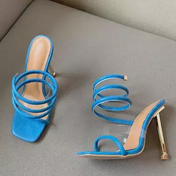 Новое поступление, модные белые женские сандалии, летние сандалии-гладиаторы с узкими ремешками, повседневные сандалии, женские пикантные туфли-лодочки на тонком высоком каблуке 42 белый