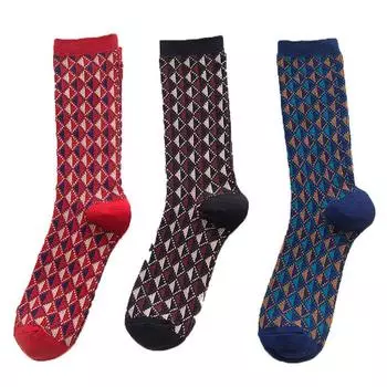 Новое поступление, модные носки, мужские носки, красочные, новинка, креативные мужские хлопковые носки в британском стиле One size