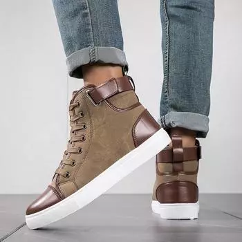 Новое поступление, мужская повседневная обувь с высоким верхом, летние высокие кроссовки, высококачественные мужские ботинки в стиле ретро, рабочие ботинки для мужчин 39