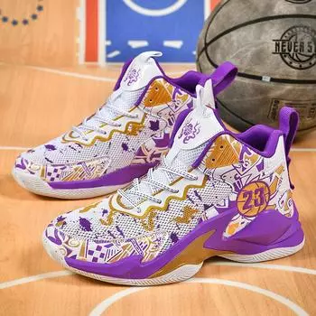 Новое поступление, мужские баскетбольные кроссовки, дышащие мужские баскетбольные кроссовки, женская спортивная обувь, тренировочная спортивная обувь 36