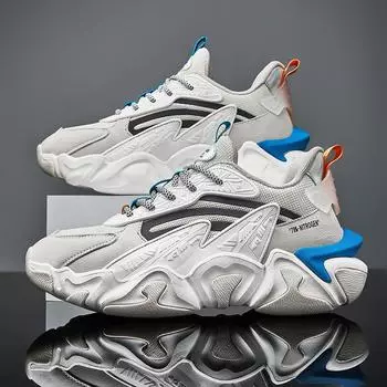 Новое поступление, мужские кроссовки, дышащая повседневная обувь, высококачественная противоскользящая амортизирующая спортивная обувь, уличная удобная прогулочная обувь 39