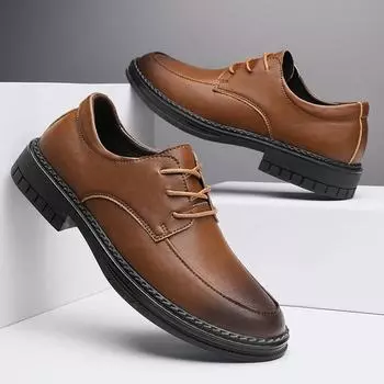 Новое поступление мужских оксфордских туфель, повседневная кожаная обувь, мужская официальная деловая обувь, кроссовки для отдыха, универсальная мужская обувь 38