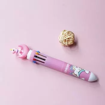 Новое поступление, новинка, многоцветная шариковая ручка, многофункциональная, 6 в 1, красочная канцелярия, креативные школьные принадлежности