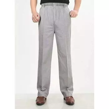 Новое поступление, осенне-летние повседневные штаны, натуральный хлопок, лен, высокая талия, большие размеры, льняные дышащие свободные мужские брюки XL
