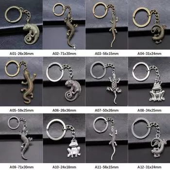 Новое поступление, подвески в виде лягушки и ящерицы, автомобильные брелки, брелоки для женщин, подарок A10-24x18mm-B13693