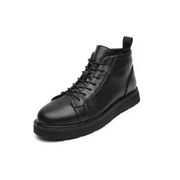 Новое поступление Повседневная кожаная обувь для мужчин Удобная Противоскользящая Мужская обувь для ходьбы Уличные Кроссовки на шнуровке Трекинговая обувь 38