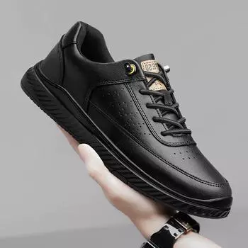 Новое поступление, повседневная обувь из натуральной кожи, горячая распродажа, мужская обувь для треккинга, походные спортивные кроссовки, теплые плюшевые мужские кроссовки с мехом 37