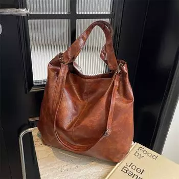 Новое поступление, повседневная сумка, роскошная сумка из натуральной кожи для женщин, сумка через плечо, сумка-хобо с карманом на молнии, очаровательная женская сумка чёрный