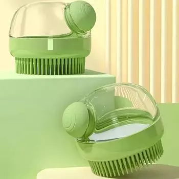 Новое поступление, щетка для ванны для домашних животных, чистящая массажная щетка для душа для собак и кошек, принадлежности для купания и ухода за домашними животными зелёный