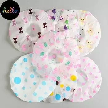 Новое поступление, шапочка для душа, водонепроницаемая, кружевная, с резинкой, шапка для волос, шапочка для ванны, женская и детская, домашняя