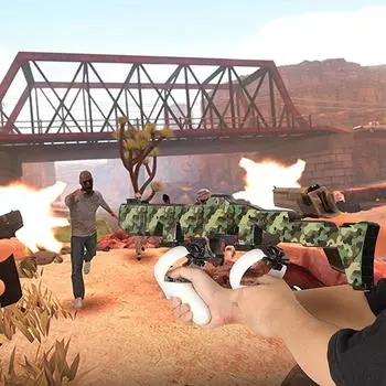 Новое поступление улучшенных аксессуаров для Meta/Oculus Quest 2 Shooting Game Rifle Gun For Quest 2 VR GunStock Enhance Experience