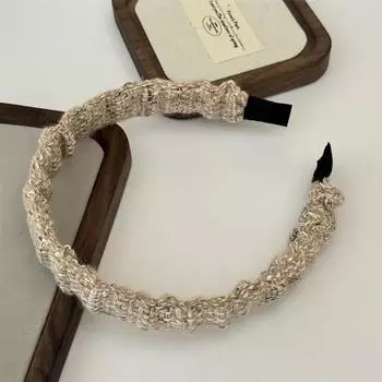 Новое поступление Вязаная вручную зимняя повязка на голову Милый стиль Повязки для волос Модный аксессуар для волос Универсальные ребристые повязки для волос