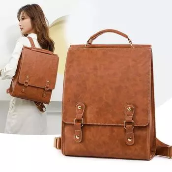 Новое поступление винтажный рюкзак в стиле колледжа для мужчин и женщин, идеально подходит для работы и учебы с местом для вашего ноутбука чёрный