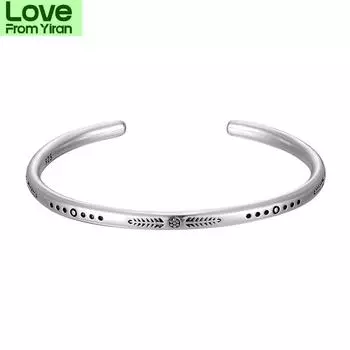 Новое поступление винтажный серебряный цвет рыбный узор открытый браслет ручной работы нерегулярный браслет для женщин и мужчин ювелирные изделия