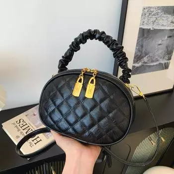 Новое поступление, женская модная маленькая сумка через плечо, однотонная сумка-мессенджер из плутониевой кожи с застежкой-молнией, дорожная сумка для женщин