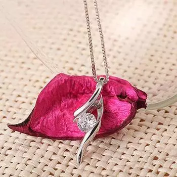 Новое простое стильное женское ожерелье с подвеской геометрической формы, инкрустированное белым фианитом, изысканные свадебные украшения для помолвки 45cm