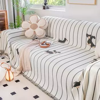 Новое противоскользящее, устойчивое к царапинам, универсальное полотенце для дивана, цельное, полное покрытие, чехол для дивана из синели, подушка для дивана 180*130cm