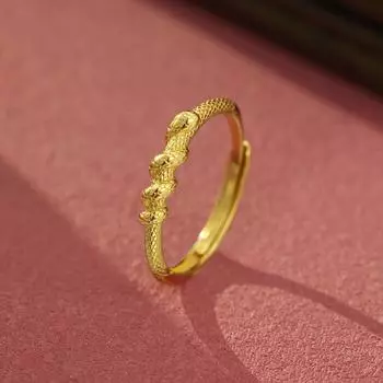 Новое серебряное кольцо S925 Snake Ring Wrap Ring Tail Tail Ring Tail Girl Ring Natal Year Zodiac Snake opening adjustable