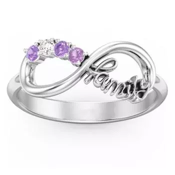 Новое серебряное кольцо с надписью «Семья» для женщин, нежные аксессуары для пальцев, подарок на годовщину, повседневная одежда, вечерние модные украшения 6