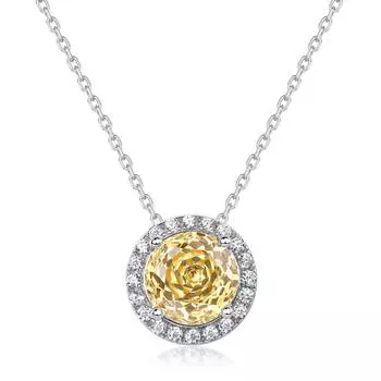 Новое серебряное ожерелье S925 Millennium Rose Cut 3a, циркониевое женское ожерелье с циркониевой цепочкой на ключице, роскошная цепочка