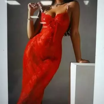 Новое сексуальное кружевное веселое длинное платье с вышивкой и подтяжками, потрясающий костюм, нижнее белье, прямые продажи S