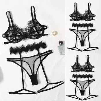 Новое сексуальное модное кружевное нижнее белье, нижнее белье, пижамы, стринги, подвязки XXXL