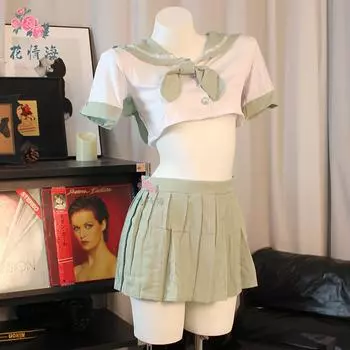Новое сексуальное нижнее белье милое чистое выпускной сезон студенческая одежда сексуальная мини-юбка униформа average size
