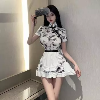 Новое сексуальное нижнее белье милый плюшевый медведь двухмерная униформа женский костюм ночной клуб бесплатно One size